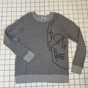 Urban Outfitters Half Skull Sweatshirt